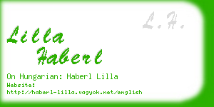 lilla haberl business card